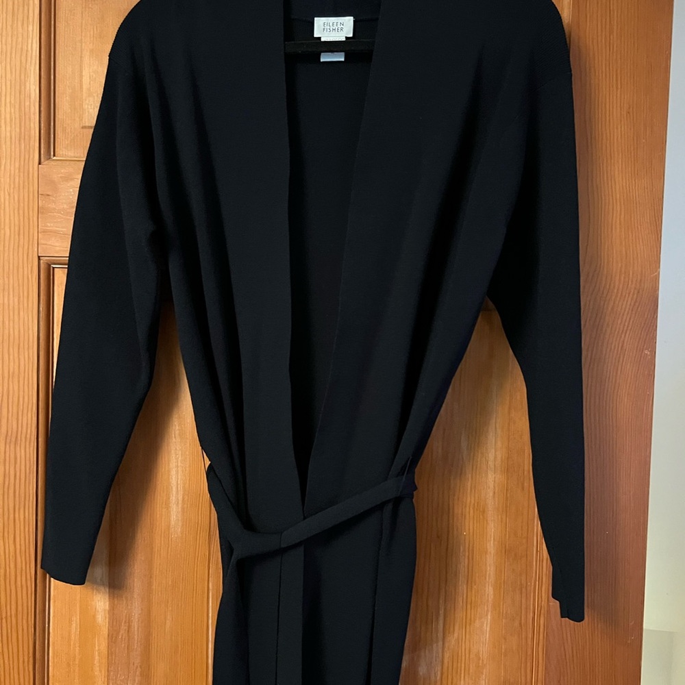 Eileen Fisher Black Long Sleeve Cardigan